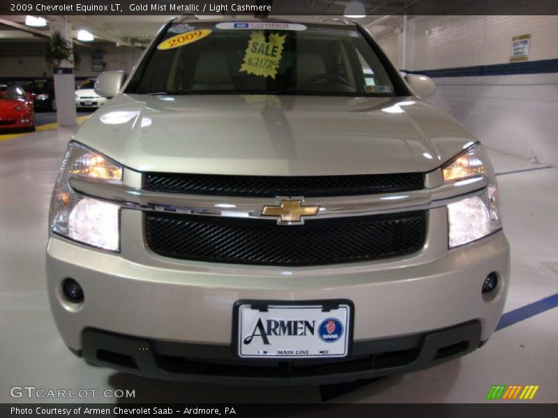 Gold Mist Metallic / Light Cashmere 2009 Chevrolet Equinox LT