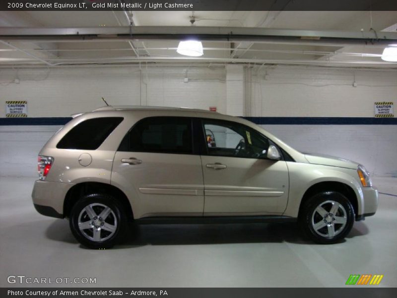 Gold Mist Metallic / Light Cashmere 2009 Chevrolet Equinox LT