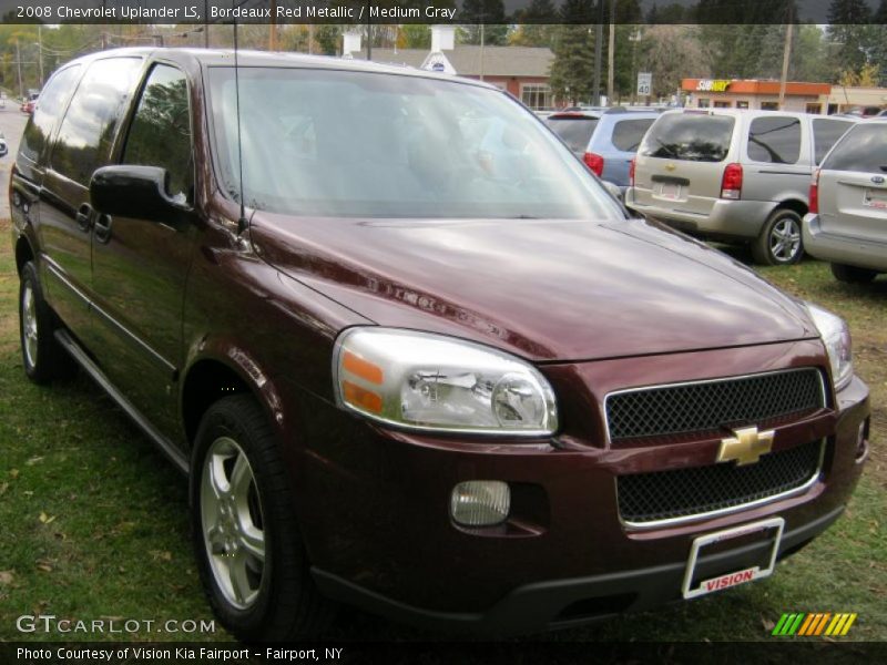 Bordeaux Red Metallic / Medium Gray 2008 Chevrolet Uplander LS