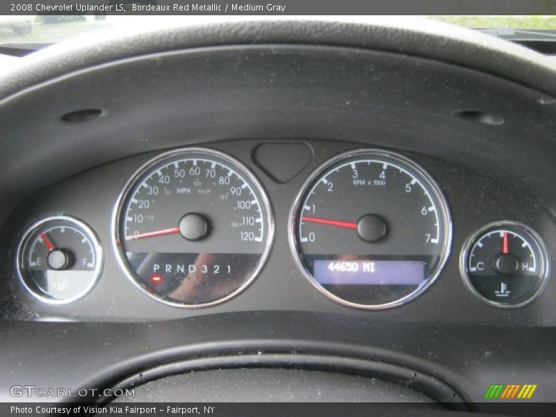 Bordeaux Red Metallic / Medium Gray 2008 Chevrolet Uplander LS