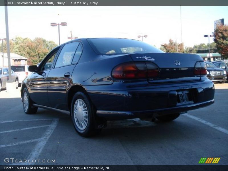Navy Blue Metallic / Gray 2001 Chevrolet Malibu Sedan