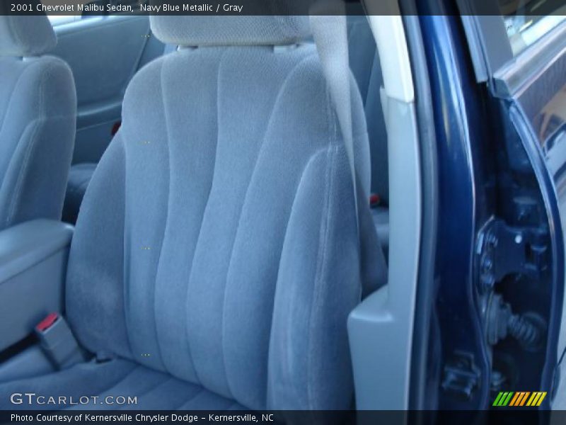 Navy Blue Metallic / Gray 2001 Chevrolet Malibu Sedan