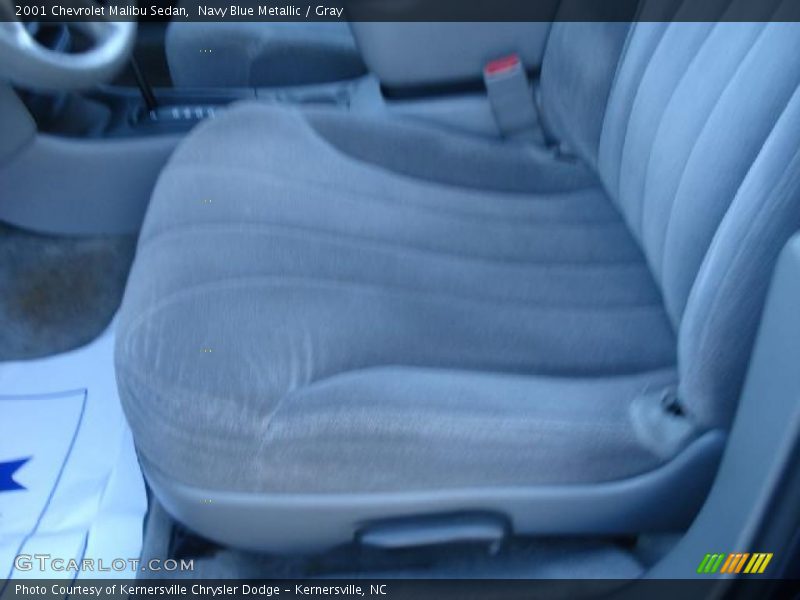 Navy Blue Metallic / Gray 2001 Chevrolet Malibu Sedan