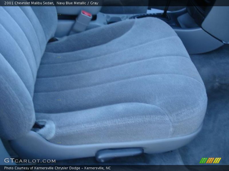 Navy Blue Metallic / Gray 2001 Chevrolet Malibu Sedan