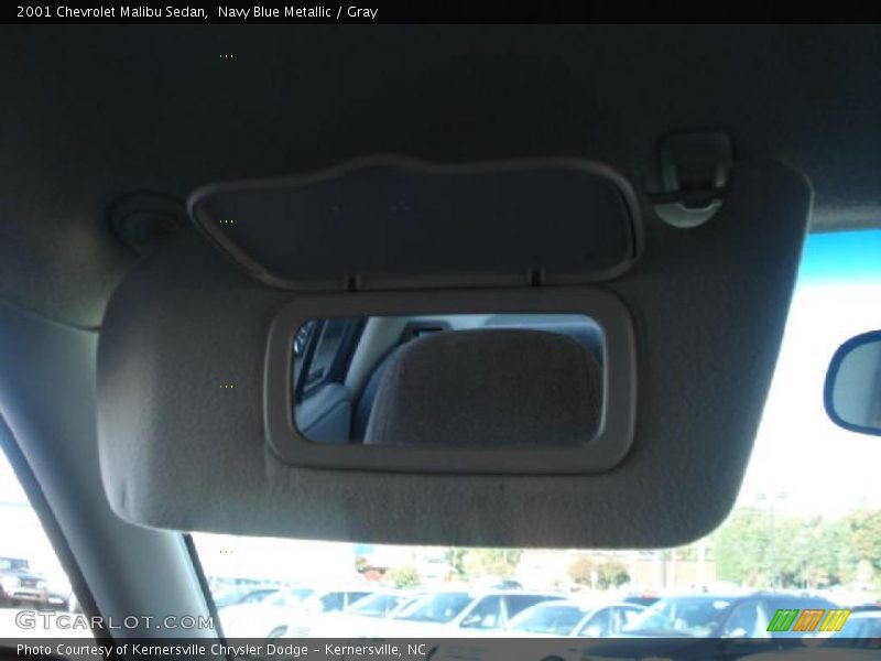Navy Blue Metallic / Gray 2001 Chevrolet Malibu Sedan