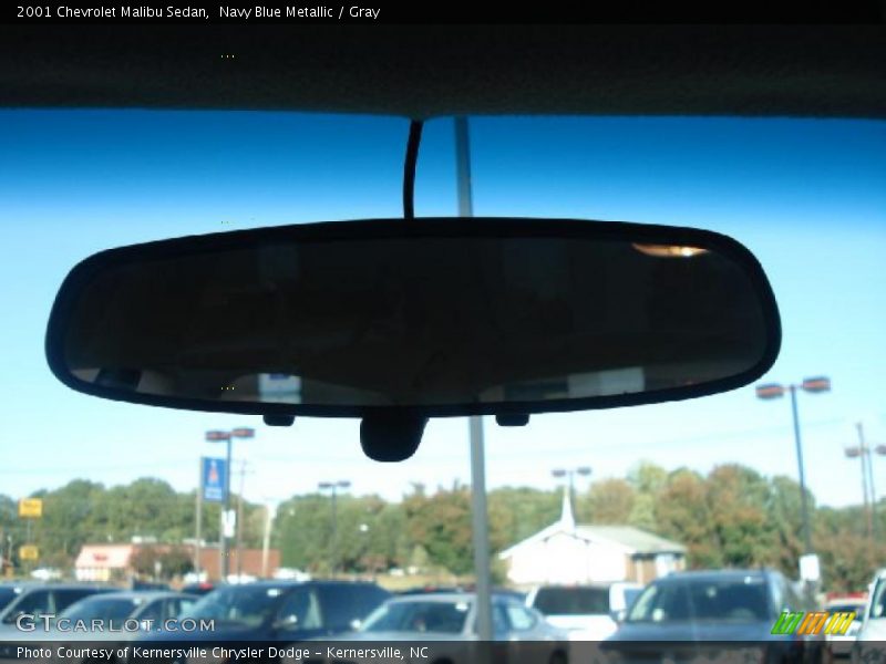 Navy Blue Metallic / Gray 2001 Chevrolet Malibu Sedan
