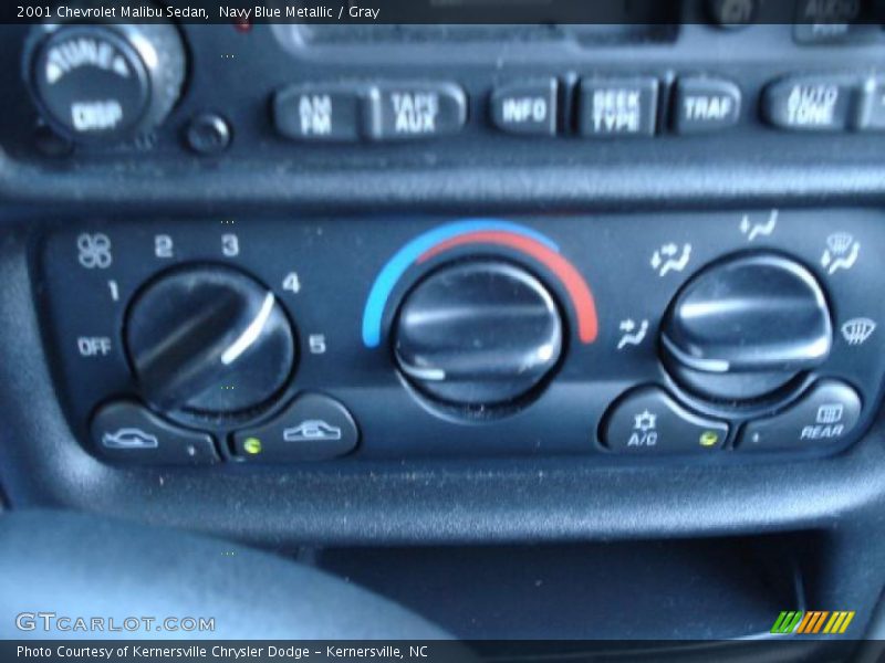 Navy Blue Metallic / Gray 2001 Chevrolet Malibu Sedan