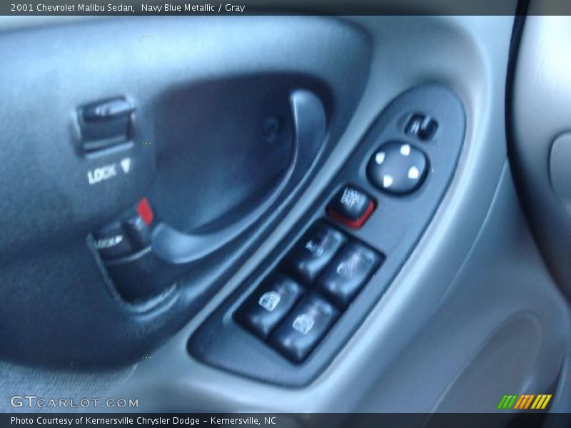 Navy Blue Metallic / Gray 2001 Chevrolet Malibu Sedan
