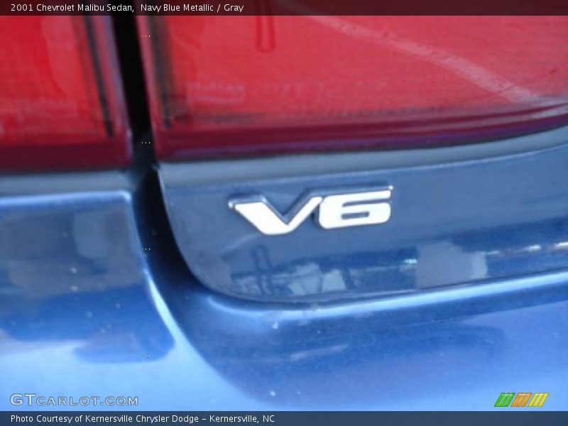 Navy Blue Metallic / Gray 2001 Chevrolet Malibu Sedan