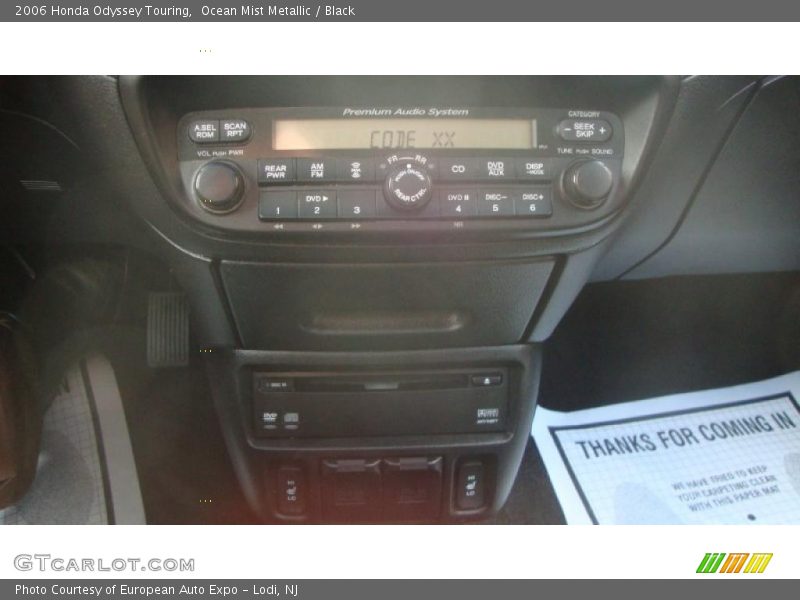 Ocean Mist Metallic / Black 2006 Honda Odyssey Touring