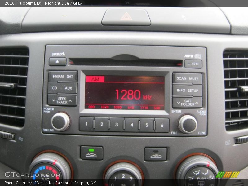 Controls of 2010 Optima LX