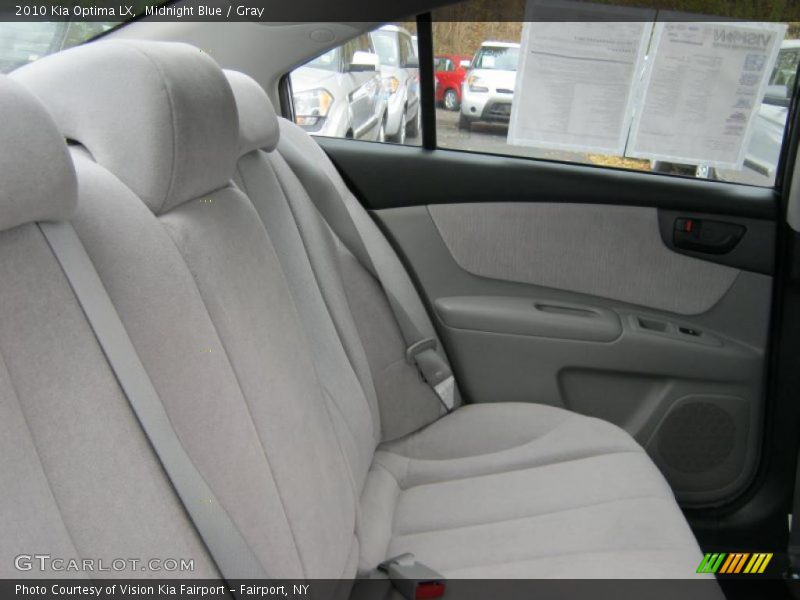  2010 Optima LX Gray Interior
