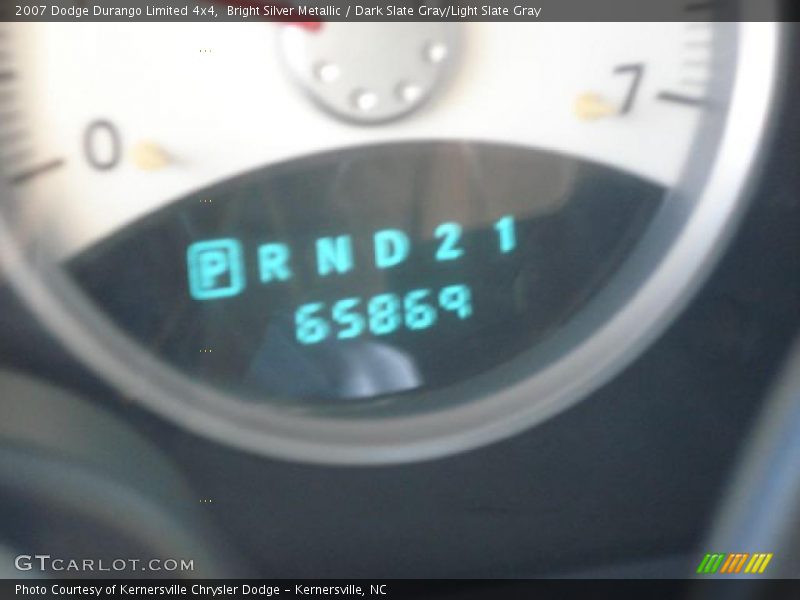 Bright Silver Metallic / Dark Slate Gray/Light Slate Gray 2007 Dodge Durango Limited 4x4