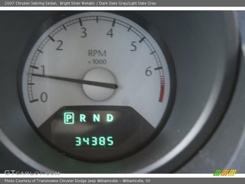 Bright Silver Metallic / Dark Slate Gray/Light Slate Gray 2007 Chrysler Sebring Sedan
