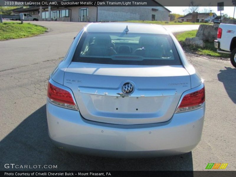 Quicksilver Metallic / Dark Titanium/Light Titanium 2010 Buick LaCrosse CXL AWD