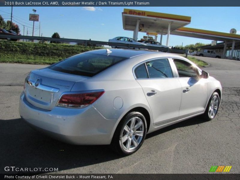 Quicksilver Metallic / Dark Titanium/Light Titanium 2010 Buick LaCrosse CXL AWD
