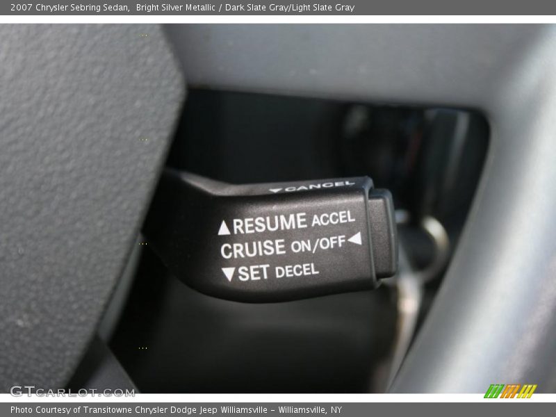 Bright Silver Metallic / Dark Slate Gray/Light Slate Gray 2007 Chrysler Sebring Sedan