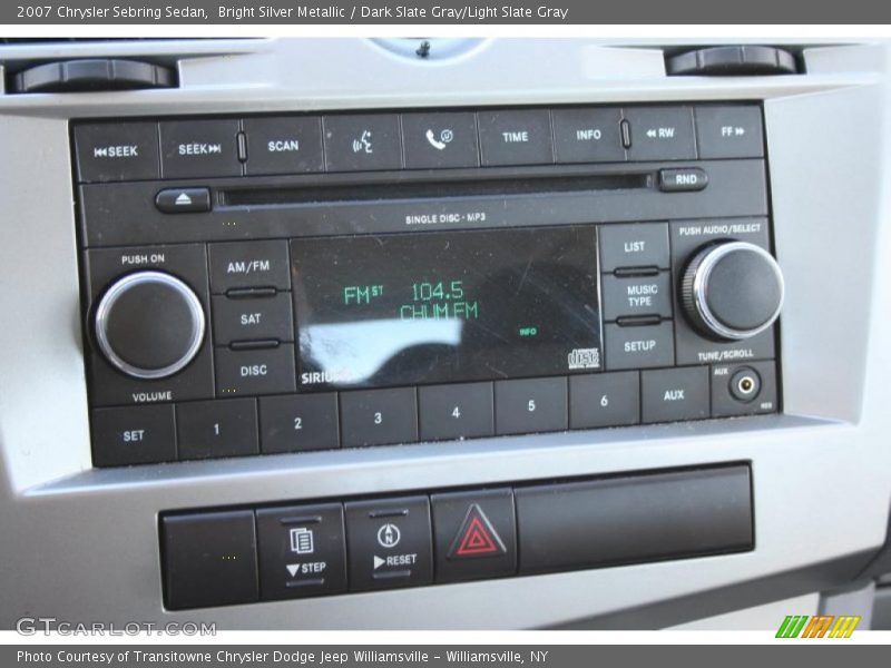 Bright Silver Metallic / Dark Slate Gray/Light Slate Gray 2007 Chrysler Sebring Sedan