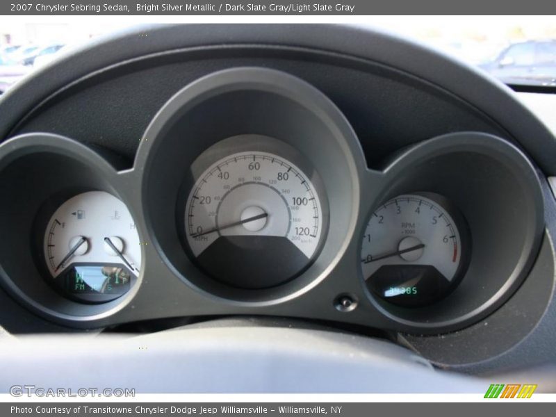 Bright Silver Metallic / Dark Slate Gray/Light Slate Gray 2007 Chrysler Sebring Sedan