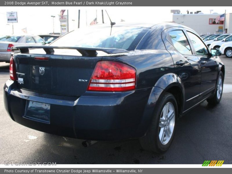 Modern Blue Pearl / Dark Khaki/Light Graystone 2008 Dodge Avenger SXT