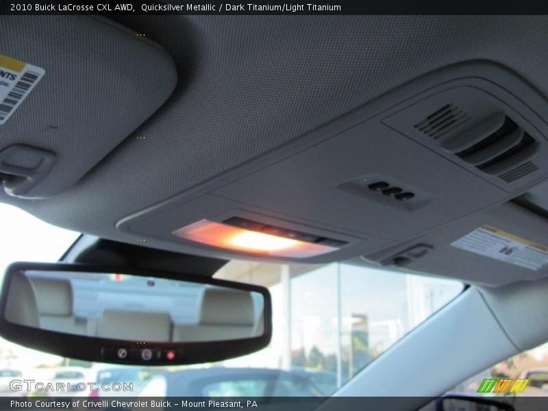 Quicksilver Metallic / Dark Titanium/Light Titanium 2010 Buick LaCrosse CXL AWD