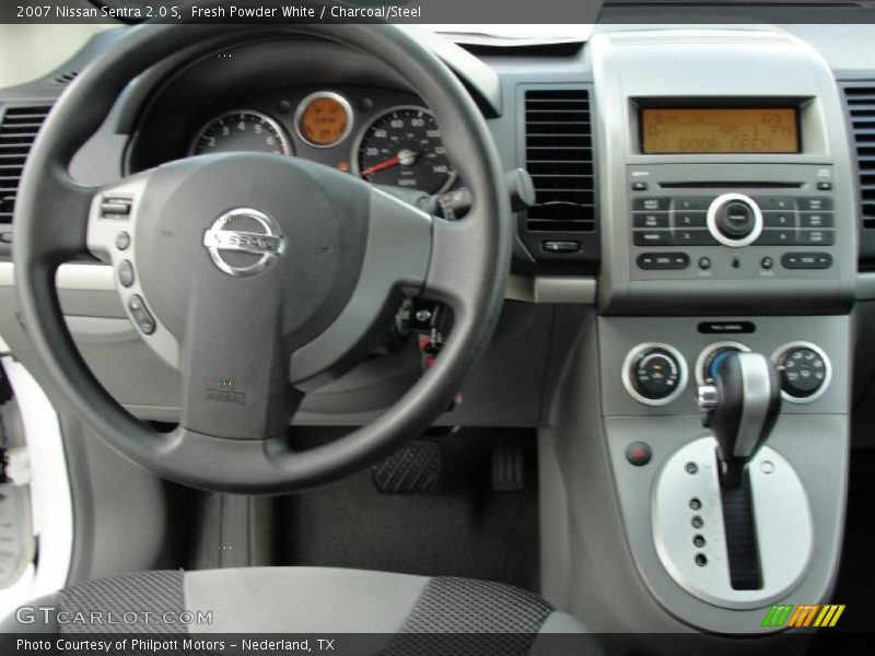 Fresh Powder White / Charcoal/Steel 2007 Nissan Sentra 2.0 S