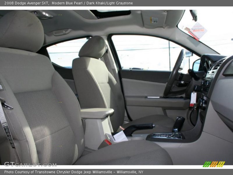 Modern Blue Pearl / Dark Khaki/Light Graystone 2008 Dodge Avenger SXT