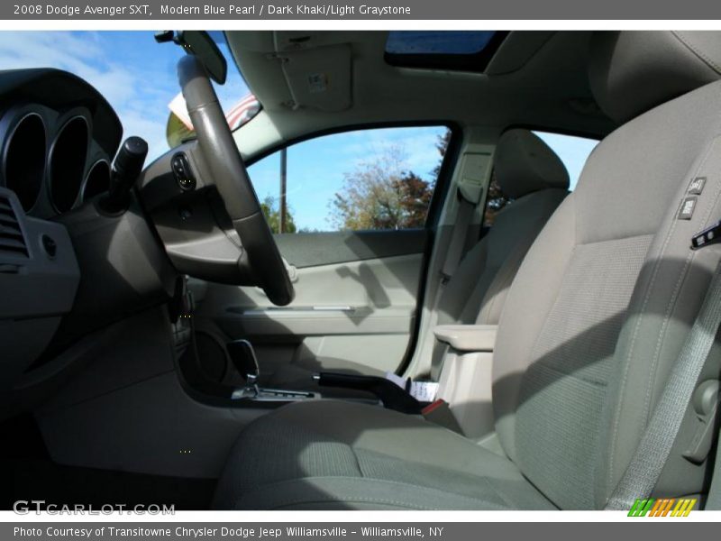 Modern Blue Pearl / Dark Khaki/Light Graystone 2008 Dodge Avenger SXT