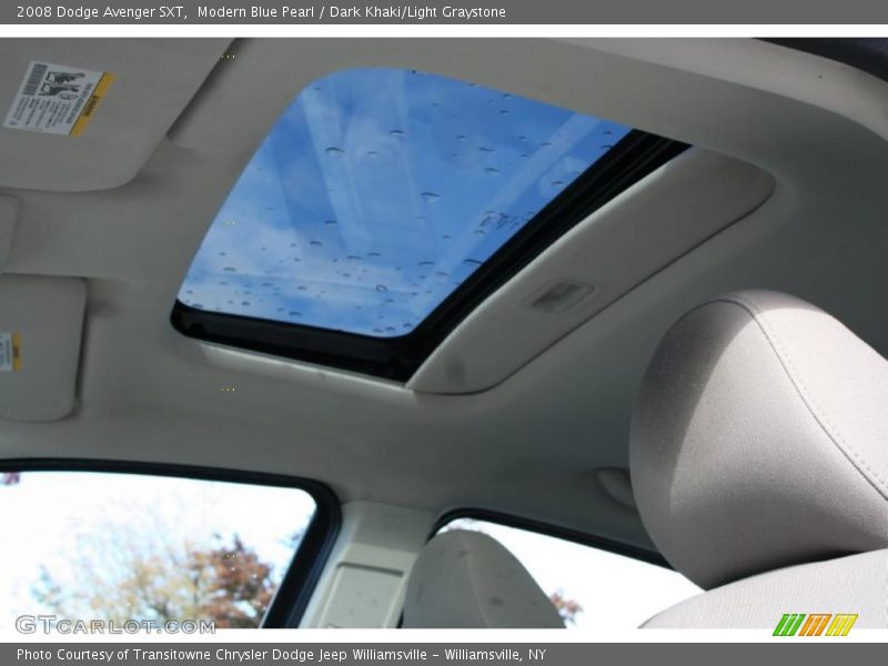 Modern Blue Pearl / Dark Khaki/Light Graystone 2008 Dodge Avenger SXT