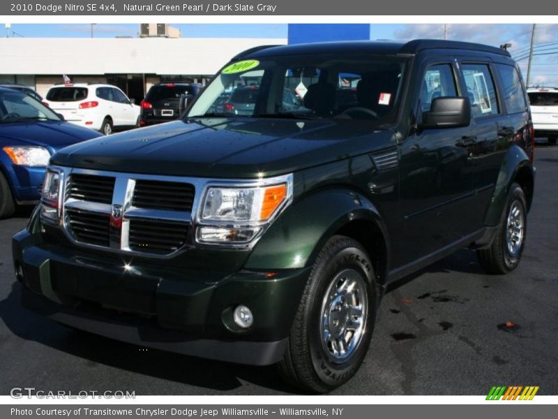 Natural Green Pearl / Dark Slate Gray 2010 Dodge Nitro SE 4x4