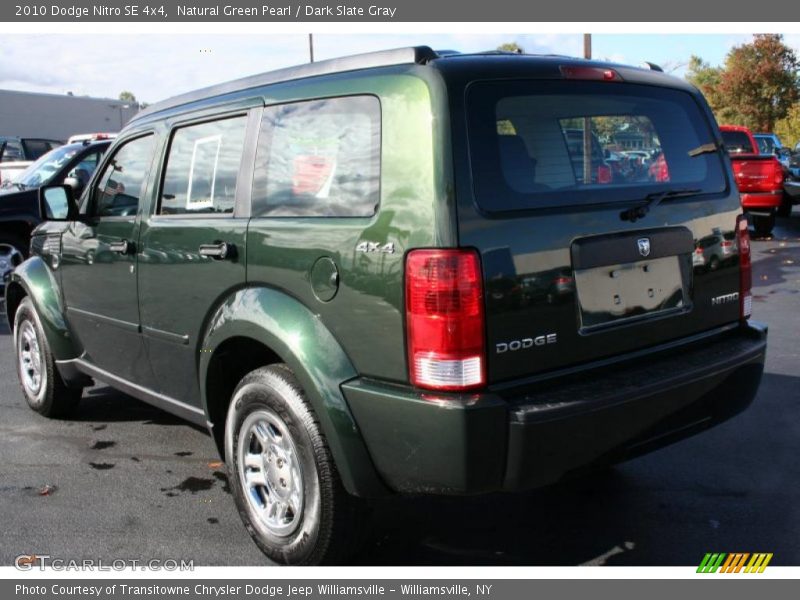 Natural Green Pearl / Dark Slate Gray 2010 Dodge Nitro SE 4x4