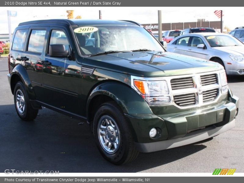 Natural Green Pearl / Dark Slate Gray 2010 Dodge Nitro SE 4x4