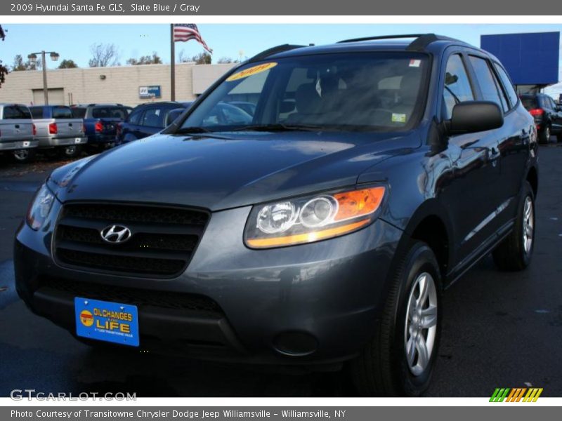 Slate Blue / Gray 2009 Hyundai Santa Fe GLS