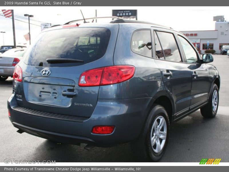 Slate Blue / Gray 2009 Hyundai Santa Fe GLS