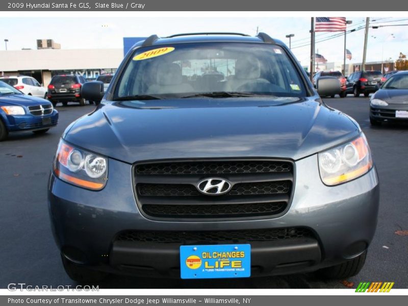Slate Blue / Gray 2009 Hyundai Santa Fe GLS