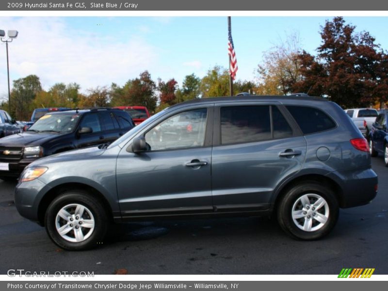 Slate Blue / Gray 2009 Hyundai Santa Fe GLS