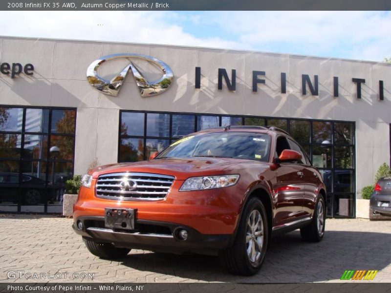 Autumn Copper Metallic / Brick 2008 Infiniti FX 35 AWD
