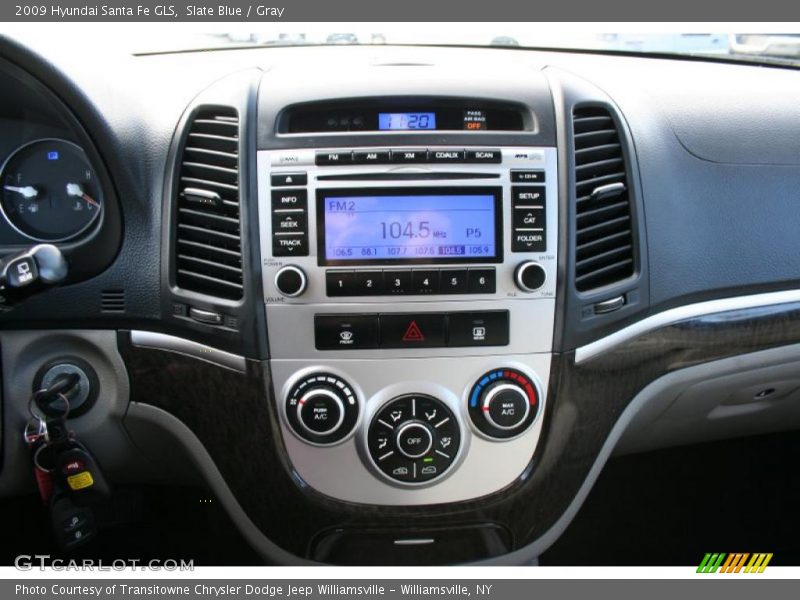 Slate Blue / Gray 2009 Hyundai Santa Fe GLS
