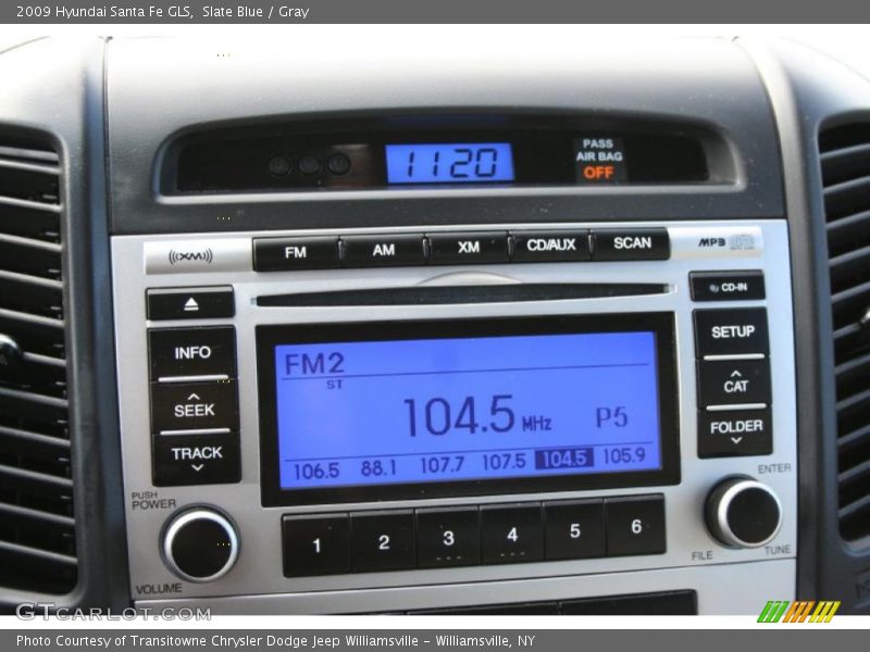 Slate Blue / Gray 2009 Hyundai Santa Fe GLS