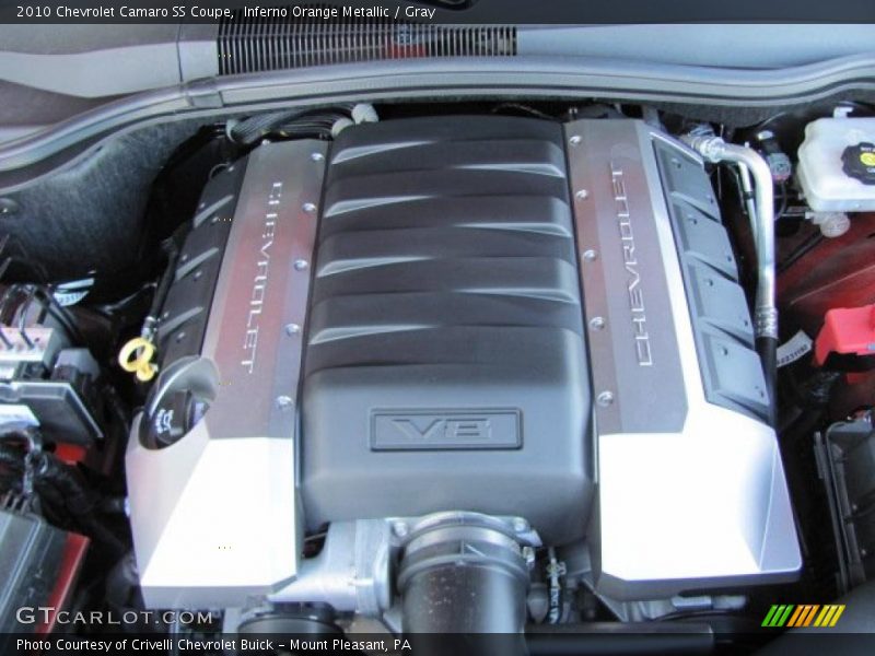Inferno Orange Metallic / Gray 2010 Chevrolet Camaro SS Coupe