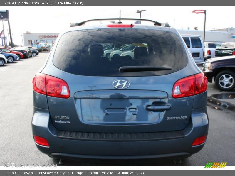 Slate Blue / Gray 2009 Hyundai Santa Fe GLS