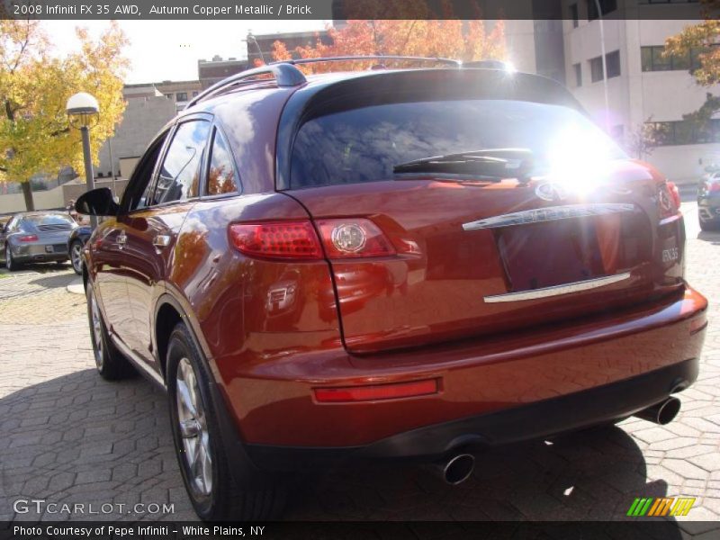 Autumn Copper Metallic / Brick 2008 Infiniti FX 35 AWD