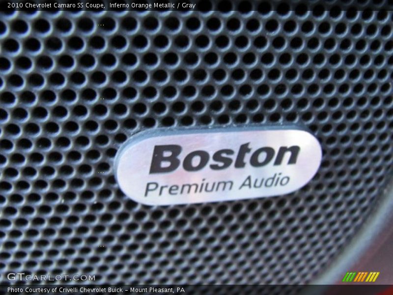 Inferno Orange Metallic / Gray 2010 Chevrolet Camaro SS Coupe