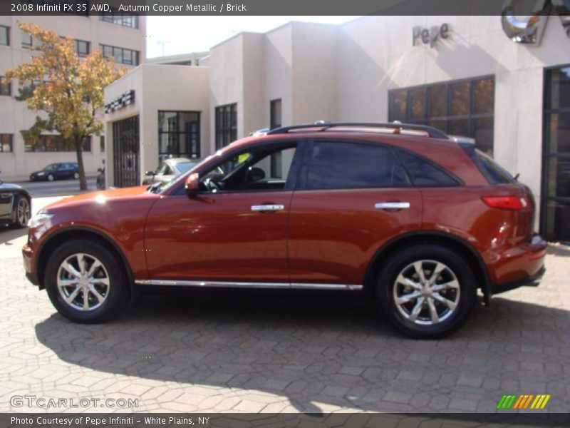 Autumn Copper Metallic / Brick 2008 Infiniti FX 35 AWD