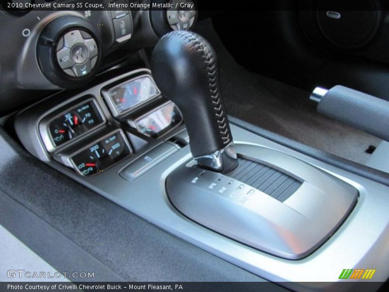 Inferno Orange Metallic / Gray 2010 Chevrolet Camaro SS Coupe