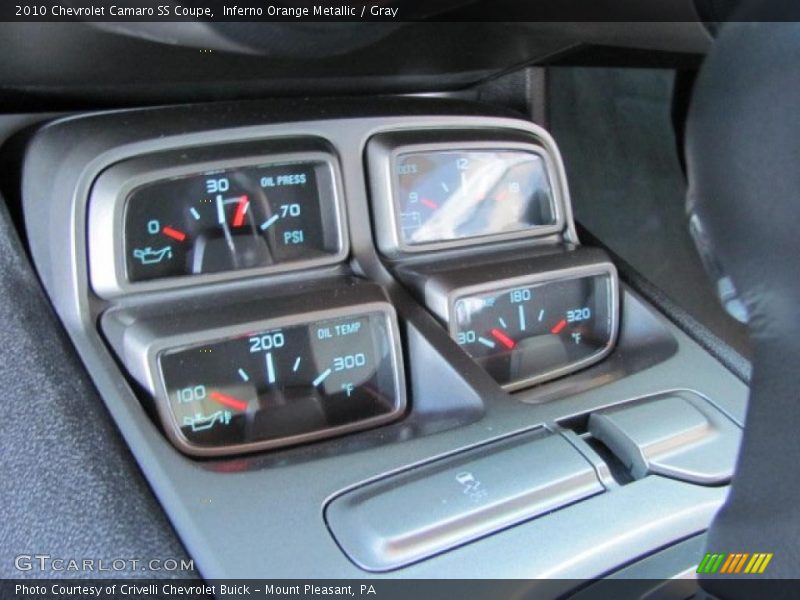 Inferno Orange Metallic / Gray 2010 Chevrolet Camaro SS Coupe