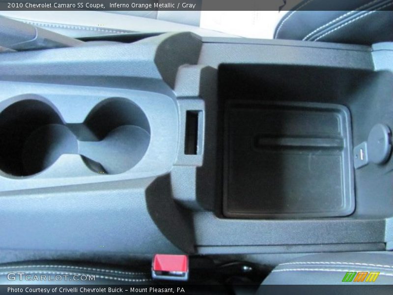 Inferno Orange Metallic / Gray 2010 Chevrolet Camaro SS Coupe