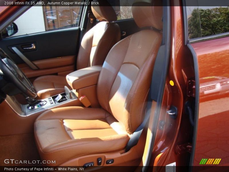  2008 FX 35 AWD Brick Interior