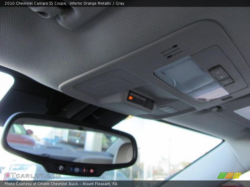 Inferno Orange Metallic / Gray 2010 Chevrolet Camaro SS Coupe