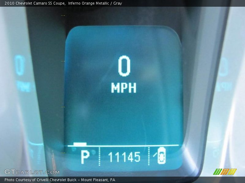 Inferno Orange Metallic / Gray 2010 Chevrolet Camaro SS Coupe